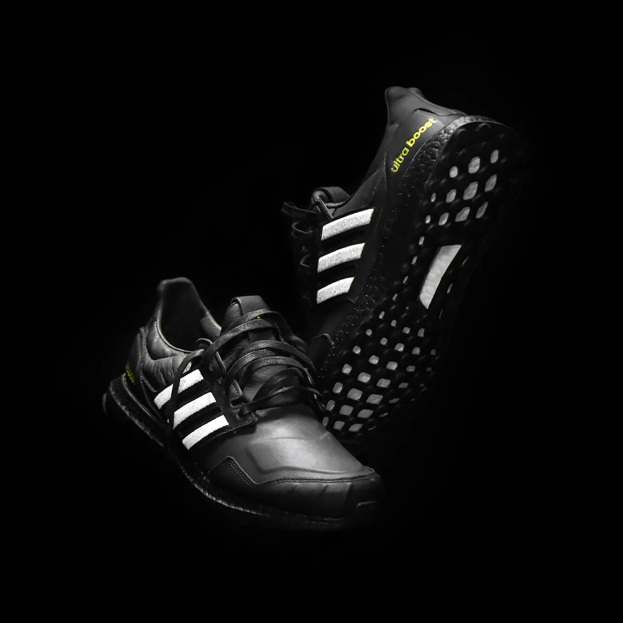 Bon Marché Hommes Adidas Copa 19.1 TF Tout Noir Blanc Vert